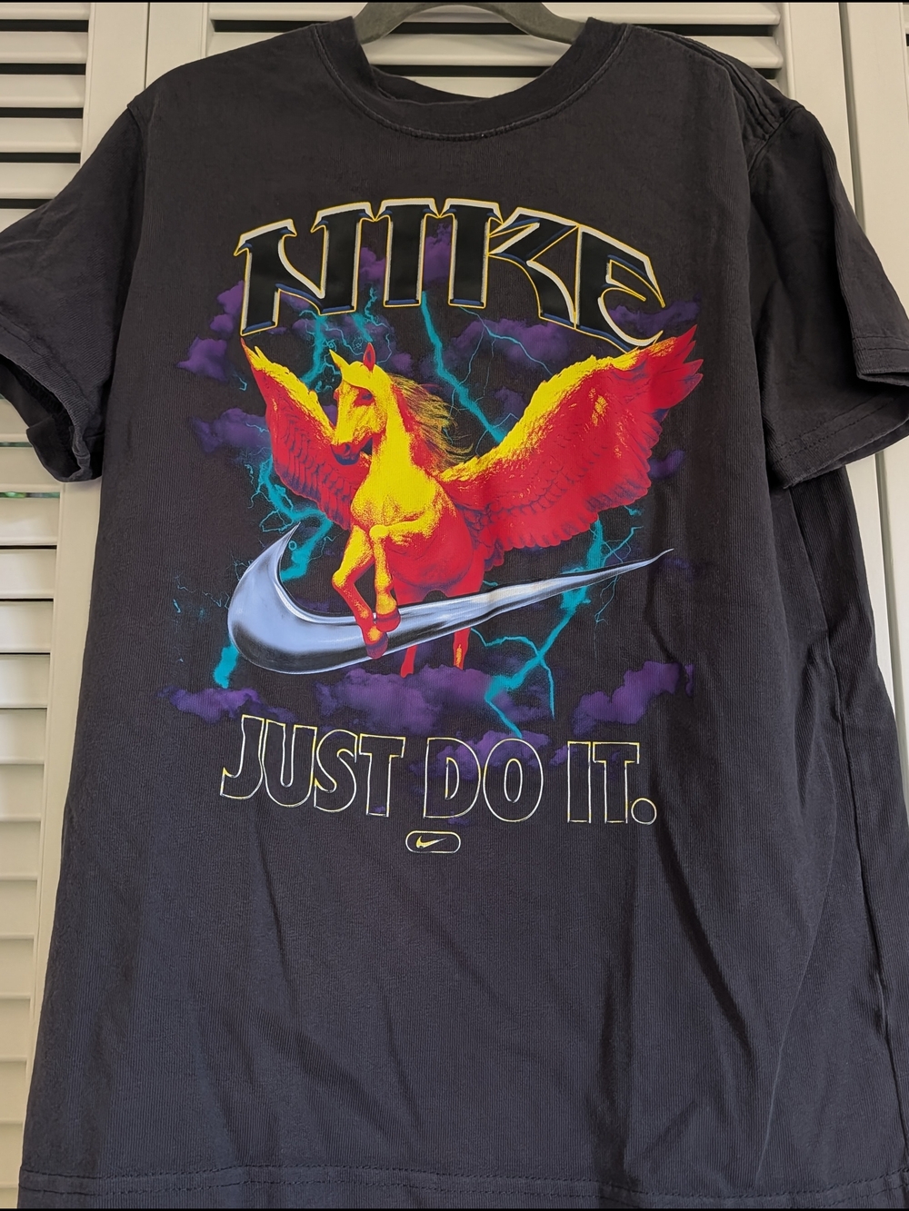 Nike Black Tee with White Branding